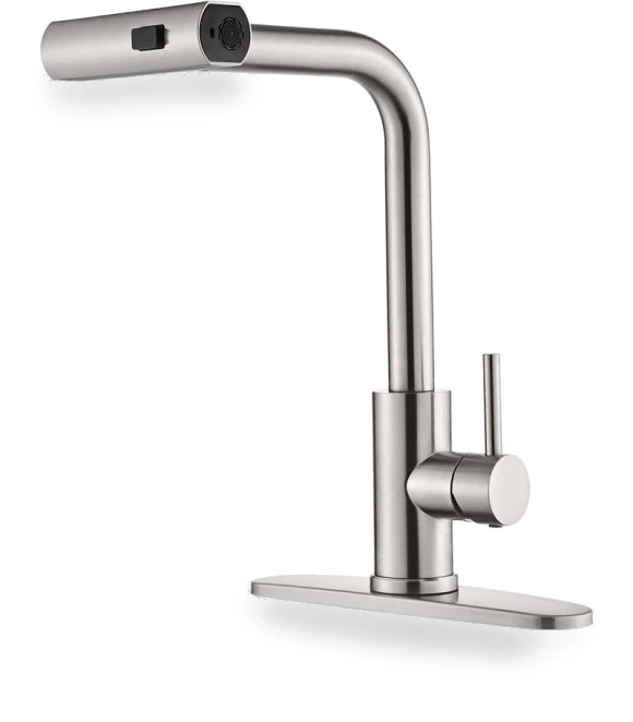 Kitchen Faucet with Pull-Down Sprayer — Smart-Touch Kitchen Faucets, Refreshing Home
