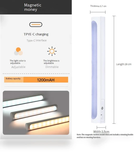 LED Touch Night Lamp with USB Charging — Desk & Table Lighting, Binchi Lighting Appliances