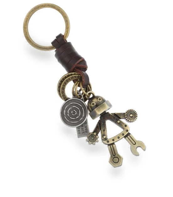 Retro Style Miniature Robot Keychain — Keychains & Keyrings, Shoesmith