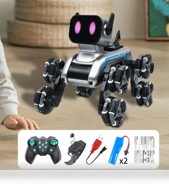 Smart RC Robot Dog — Interactive Animal Companions, Colorful summer