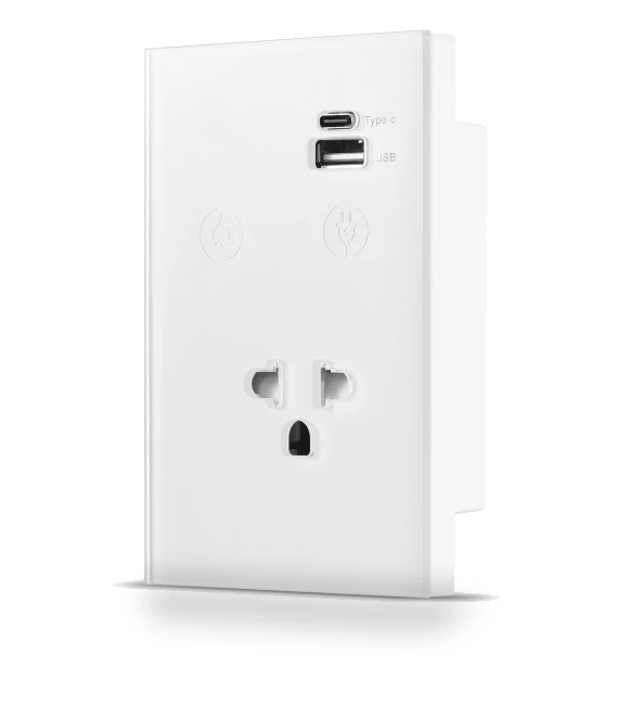 WiFi Wall Touch Light Switch with USB Type-C Outlet — Outlet Switches, Neoglint