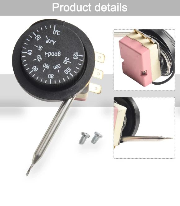 Adjustable Control Switch Thermostat Controller Probe — Air Temperature, Car Interior