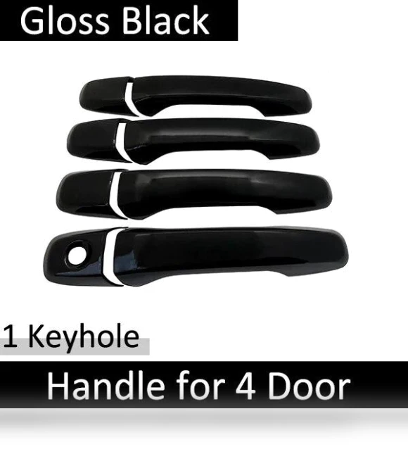 Classic Glossy Black Smart Door Handle Cover — Car Door Entry Guard