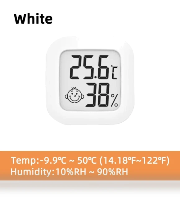 LCD Digital Thermometer Hygrometer — Home Climate Control, Technology Convenience