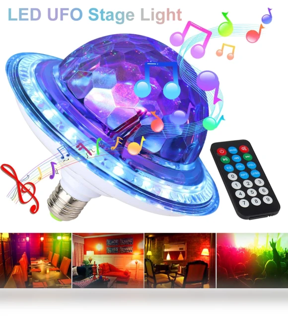 RGB E27 UFO BT Crystal Magic Ball LED Lamp — Kids' Lamps, KITCHEN-MALL