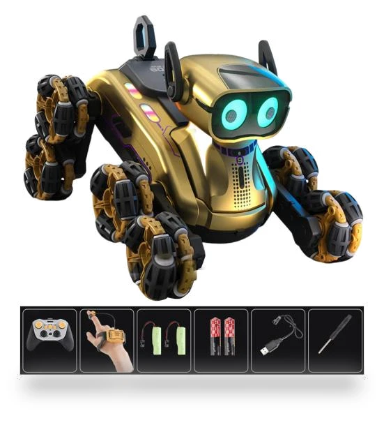 Robot Dog Toy with Remote Control and Light Music — Interactive Figures & Robots, bestlili