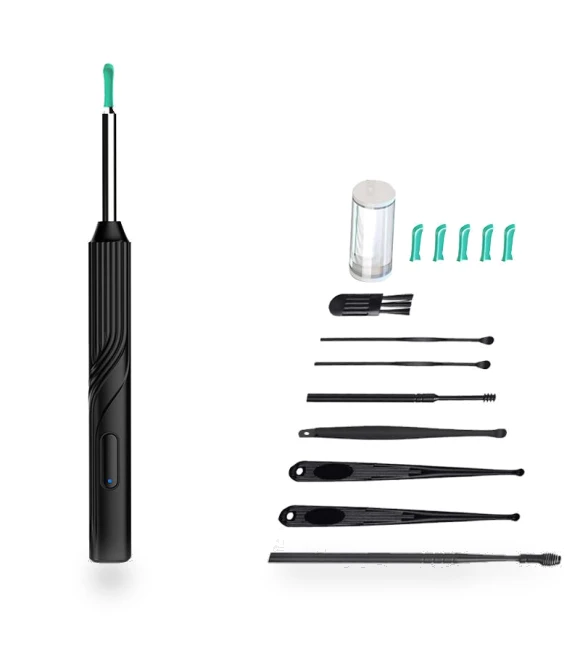 Smart Ear Cleaner with Camera and LED Light — Syringes, Auto Launcher