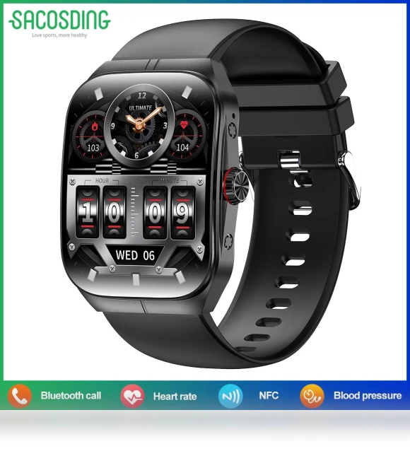 Smart Watch with 1.95-inch Amoled Display — Smartwatches, SACOSDING