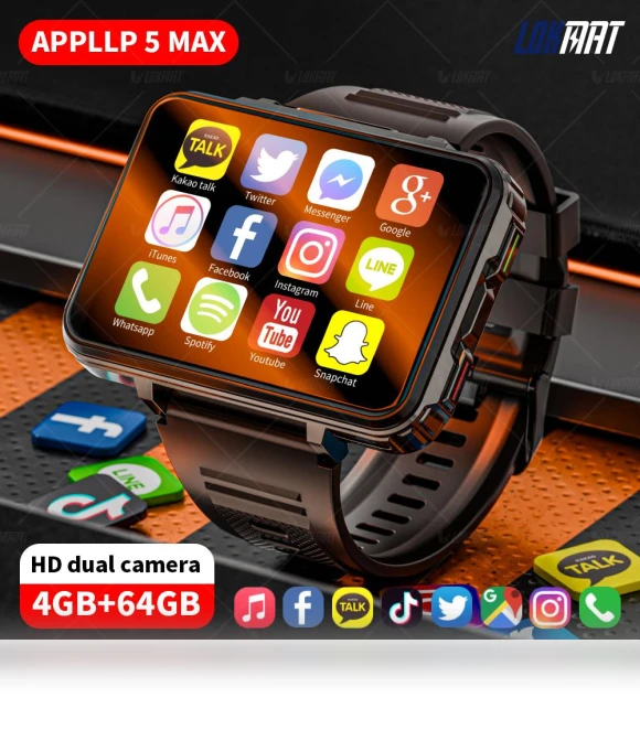 Smart Watch with Wifi 4G Calling and Dual Camera — Smartwatches, LOKMAT