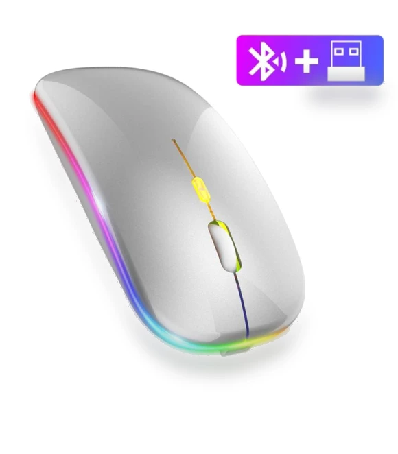 Wireless Mouse with RGB LED Backlight — Mouse Pads, Meiteai-All