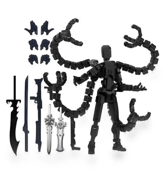 3D Printed Robot Figure with Accessories — Collectible Statues, Caracce