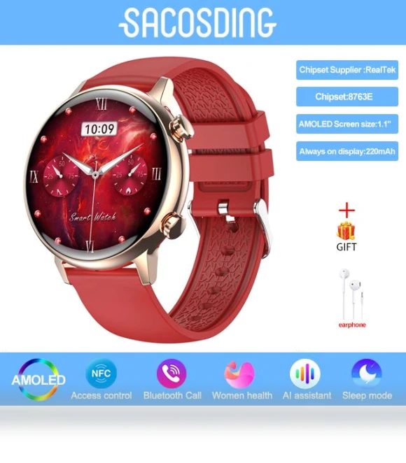 Amoled Smart Watch — Smartwatches, Tiktop2