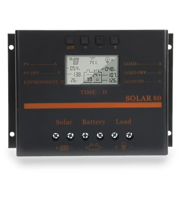 Automatic 80A PWM Solar Charge Controller — Power Management, Koogeelife