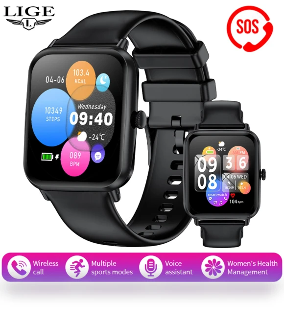 Bluetooth Call Sports Fitness Smart Watch — Smartwatches, LIGE