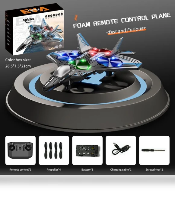Electric Foam Fighter with One-Button Return — Flying Toys, All About Drones