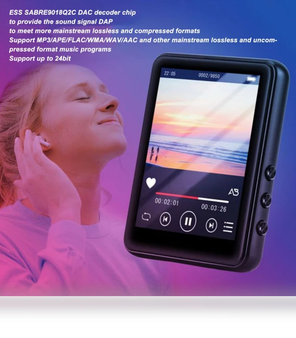 HD Touchscreen MP3 Player — Portable Media Players, Honor Electronics