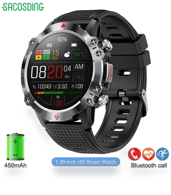 Men's Smart Watch — Smartwatches, SACOSDING
