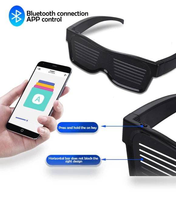 RGB LED Bluetooth Glasses — Smart Glasses, Explorer Outdoors