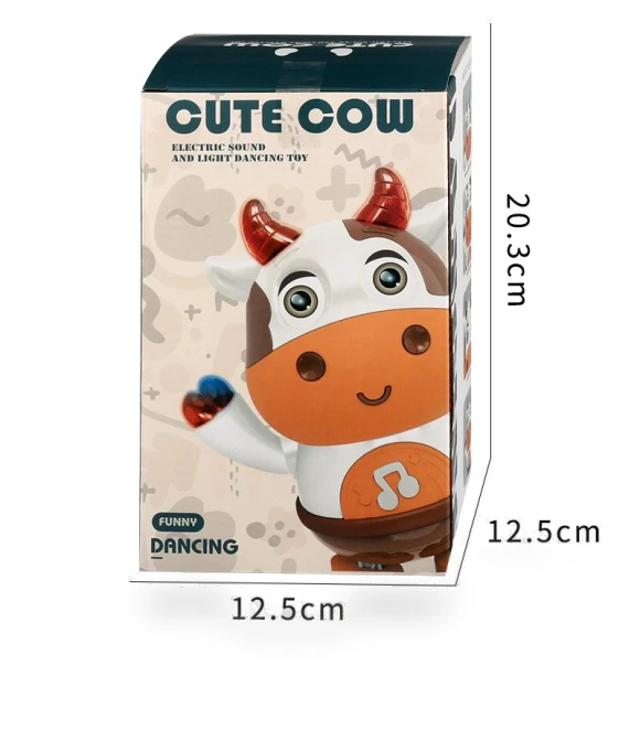 Singing And Dancing Cute Cow Music Lights Swing Dancing Robot Electric Doll — Playsets, HobbyWorld
