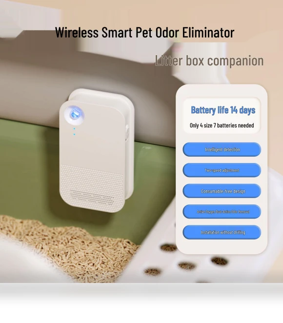Smart Sensor Pet Air Purifier and Deodorizer — Activated Carbon Air Purifiers, StrideBox