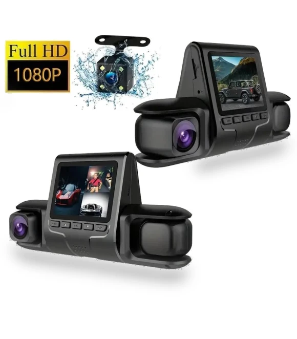 3-Lens Dash Cam Front and Inside 1080P — Dashboard Cameras, LIAESMART