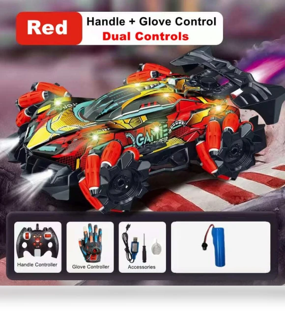 4WD Drift Car with Sprayer, Lights, Gesture Sensor — Toy Vehicles, LYZRC