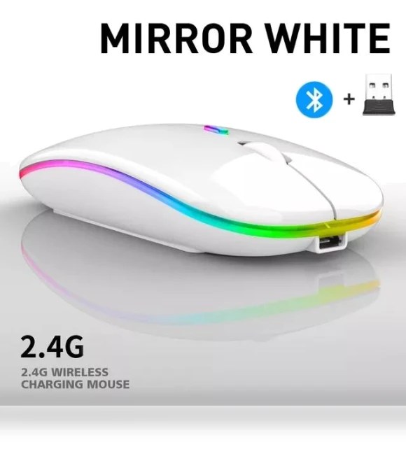 Dual Mode Bluetooth Mouse with Charging — Mouse Pads, Faylisvow