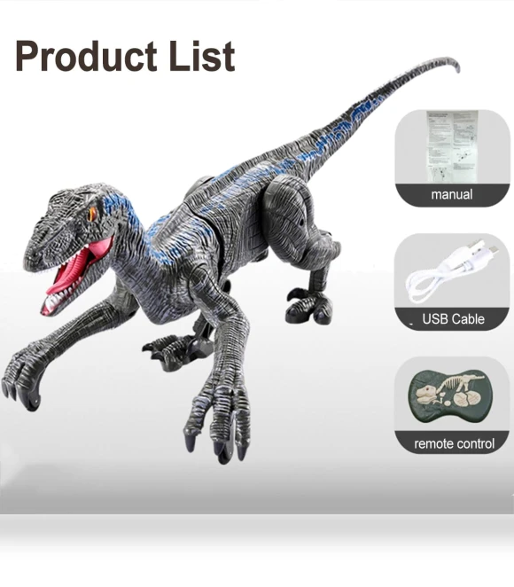 Electric Remote Control Dinosaur Robot Toy — Interactive Figures & Robots, boho berry