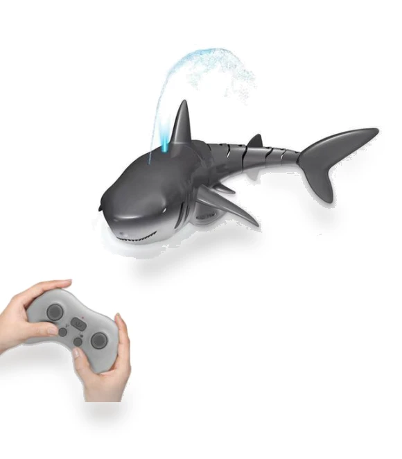 Remote Control Shark Spray Water Toy — Aquatic Vehicles, JJRC