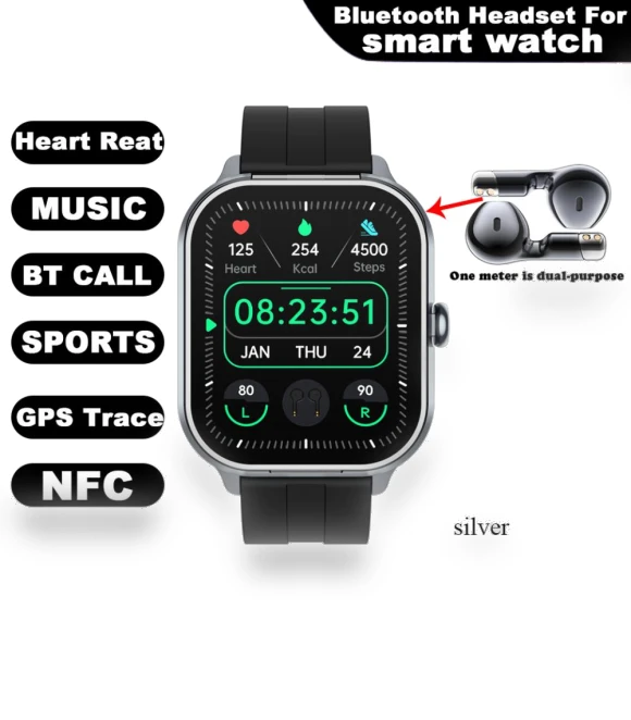 Smart Watch and Bluetooth Headphones Combo — Wearable Accessories, ZJM Mall