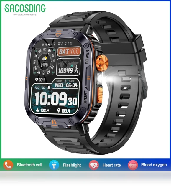 Ultra Large Screen Bluetooth Smart Watch — Smartwatches, SACOSDING