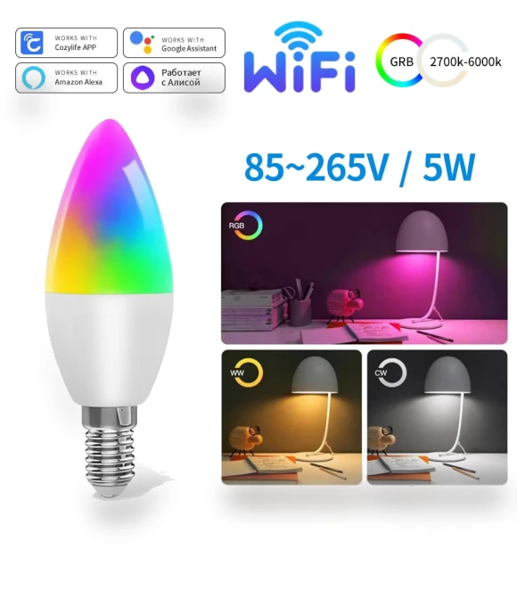 WiFi Smart Light Bulb — LED, BC Electrical Appliances