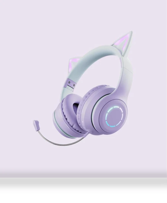 Cat Ear Bluetooth Gaming Headphones — Over-Ear Headphones, SmartGears