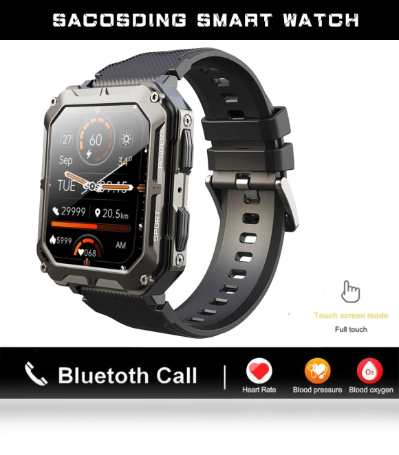 Military Waterproof Smart Watch — Smartwatches, Tiktop2