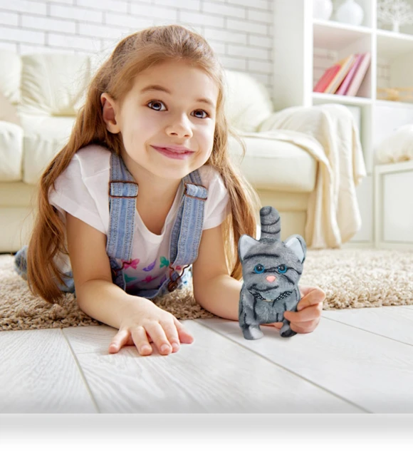 Robotic Simulated Pet Cat — Interactive Animal Companions, Didadi