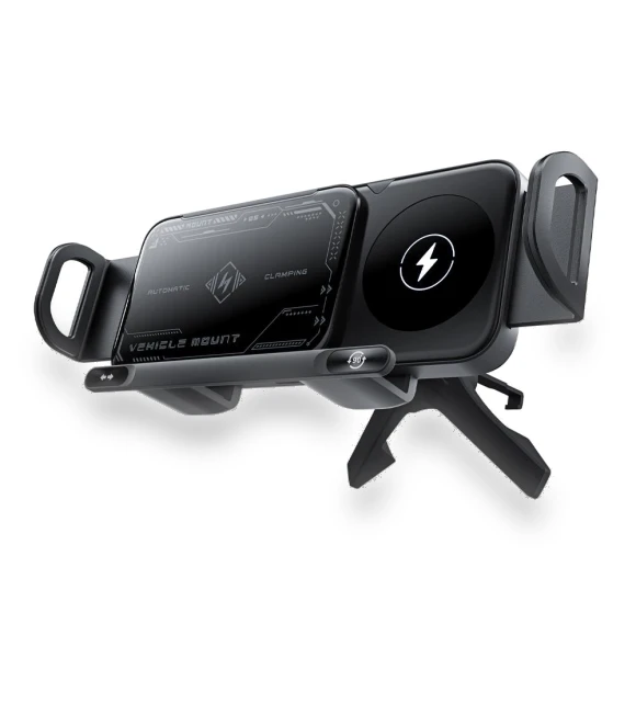Rotating Touch Phone Holder with Fast Wireless Charging — Dashboard Installation Kits, Fast charging