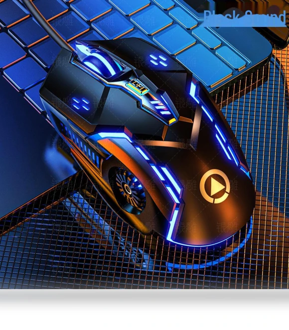 Silent Wired Gaming Mouse with Backlight — Mouse Pads, SwiftNex