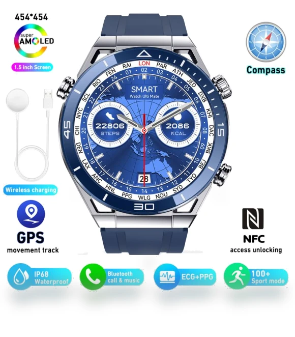 Smart Watch with ECG+PPG — Smartwatches, Tiktop2