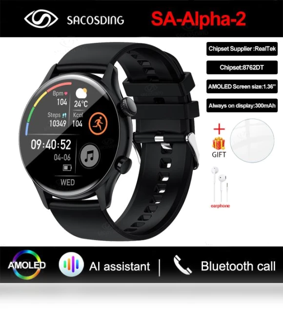 Smart Watch with NFC and Bluetooth Call — Smartwatches, Tiktop2