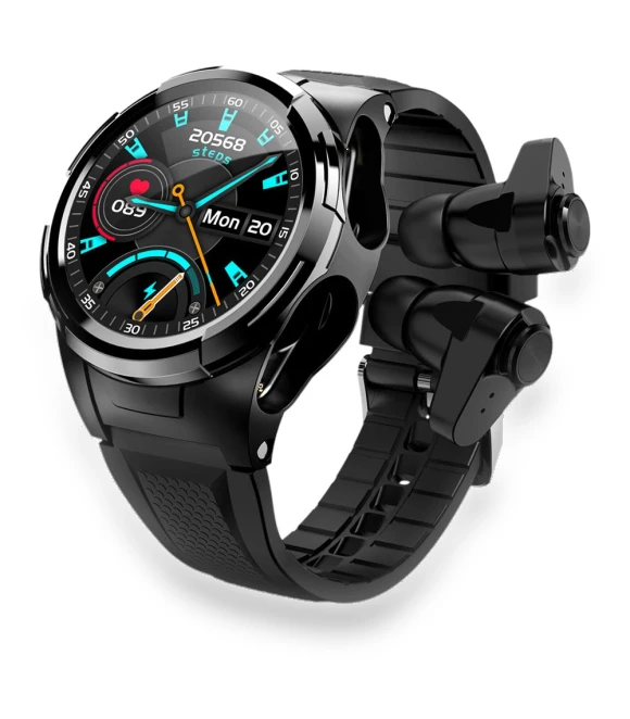 Smartwatch with Bluetooth Headphones — Smartwatches, Tiktop2