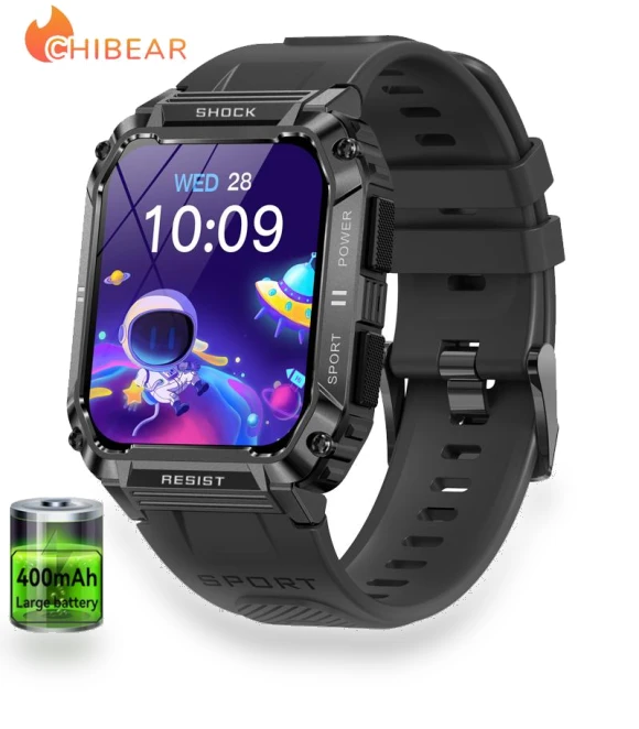 Waterproof Men's Smartwatch for Outdoor Activities — Smartwatches, Tiktop2