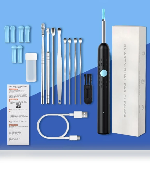 Wireless Smart Visual Ear Cleaner Otoscope — Wax Removal, Modern Home Furnishing