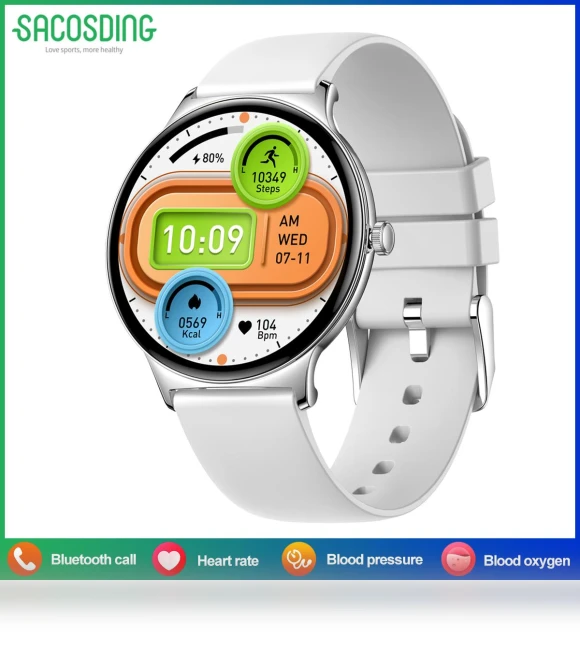 Women's Smart Watch with Amoled Display — Wearable Accessories, SACOSDING