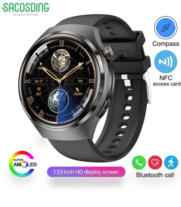 2-in-1 Headphones Compass Smart Watch — Wearable Accessories, SACOSDING