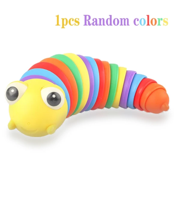 3D Finger Fidget Slug Caterpillar Stretchy Sensory Stress Toy — Blocks, TinyJoy
