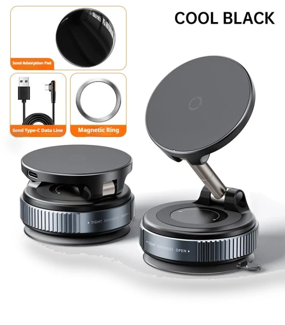 Car Phone Holder with Wireless Charging — Dashboard Installation Kits, Auto Parts Decorate