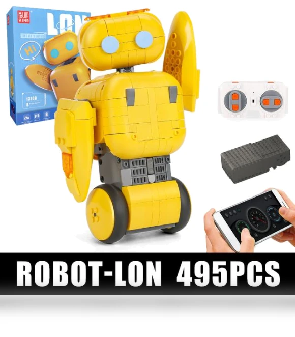 Creative Toys Technical Application RC Intelligent Robot Building Block Educational Toys for Kids Christmas Gifts — Construction Kits, MOULD KING