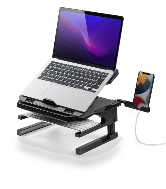 Laptop Computer 3 Height 20 Angle 360 Degree Smartphone Stand — Mounts, Sanwa Direct
