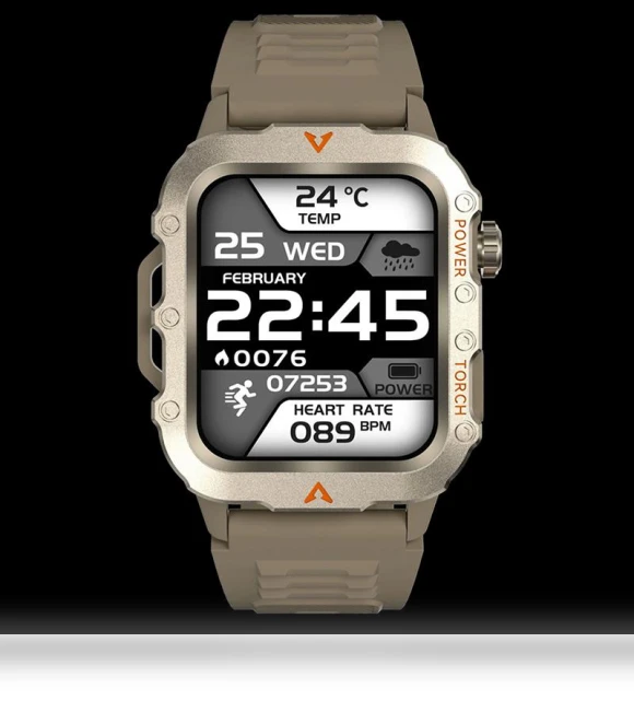 Men's Outdoor Sports Smartwatch — Heart Rate Monitors, Mingusta