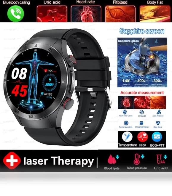Non-Invasive Laser Therapy Smartwatch — Smartwatches, ElectronicsHome